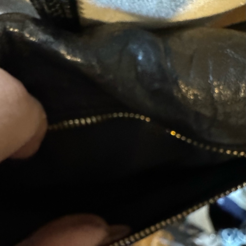 Tory Burch Black Leather Clutch with Gold Accents - Picture 11 of 16